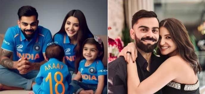 virat kohli family's picture