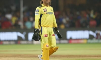 MS Dhoni in action for CSK during IPL 2024