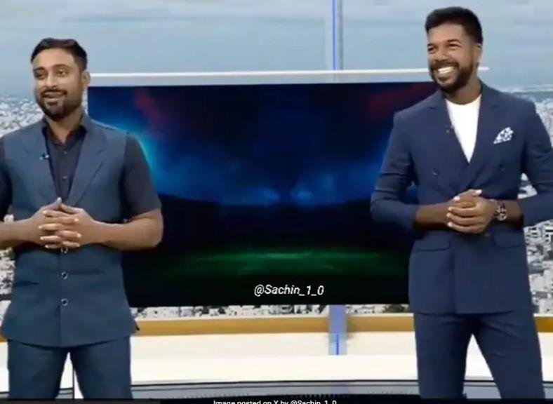 Ambati Rayudu and Varun Aaron discussing RCB's win over CSK