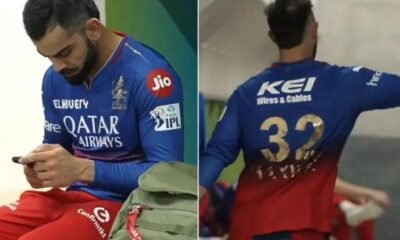 Watch: Virat Kohli, Glenn Maxwell Shattered As Painful RCB Dressing Room Scenes EmergeVirat Kohli, Faf du Plessis, Dinesh Karthik, etc. were all devastated as RCB were knocked out from the IPL 2024 following a defeat against RR in the Eliminator.Asian News InternationalUpdated: May 23, 2024 12:44 PM ISTRead Time: 4 min Watch: Virat Kohli, Glenn Maxwell Shattered As Painful RCB Dressing Room Scenes Emerge RCB players devastated after defeat against RR