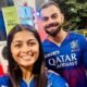 RCB's Shreyanka Patil with Virat Kohli