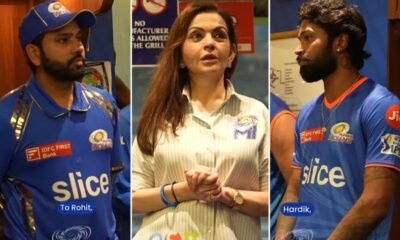 Nita Ambani with Rohit Shrama, Hardik Pandya and other MI stars