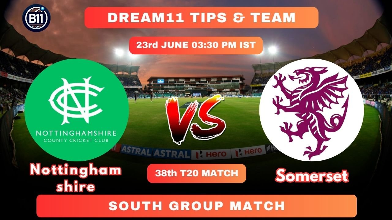 Match Details for Nottinghamshire vs Somerset Showdown