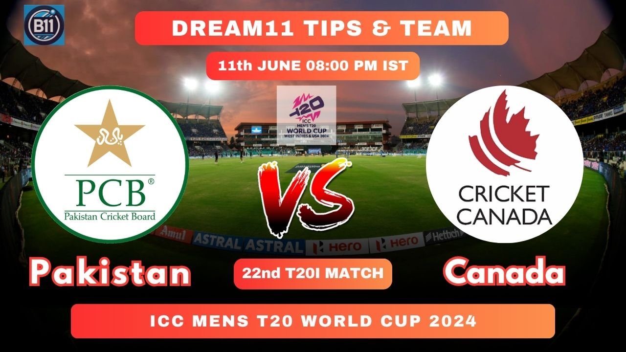 Match Details for Pakistan vs Canada Showdown