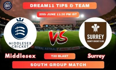 Match Details for Middlesex vs Surrey Showdown