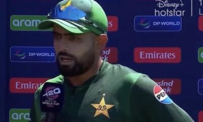 Babar Azam in post-match presentation ceremony