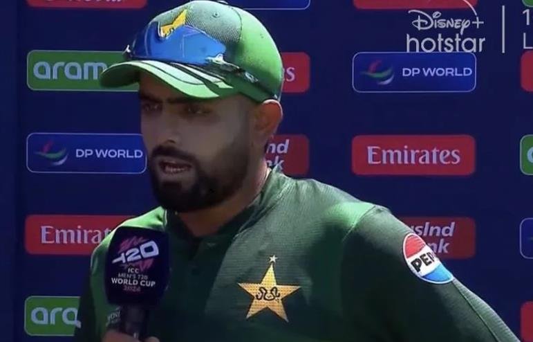 Babar Azam in post-match presentation ceremony