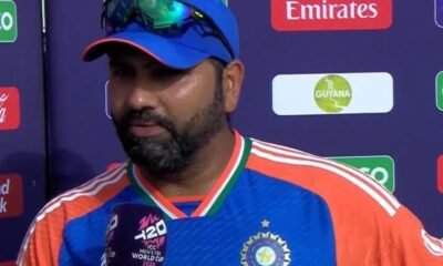 Rohit Sharma in post-match presentation ceremony