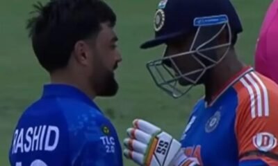 T20 World Cup: Rashid Khan with Suryakumar Yadav during India vs Afghanistan match