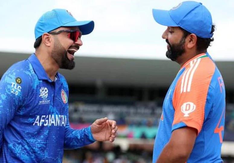 Rashid Khan and Rohit Sharma