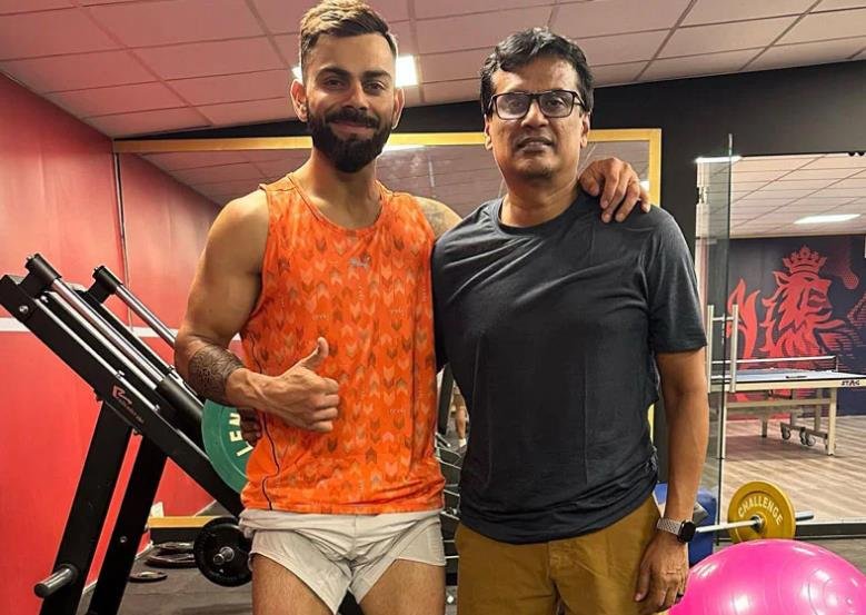 Virat Kohli enjoying a gym session