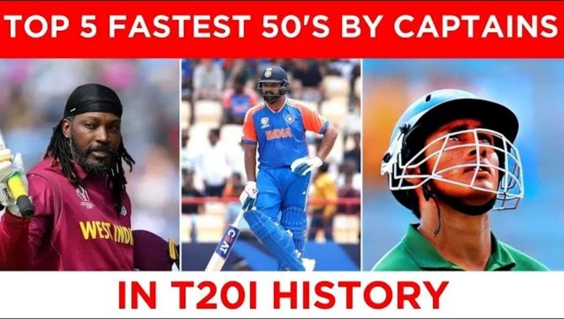 5 Fastest Fifties Made By Captains In T20I