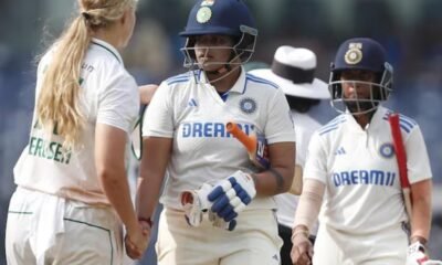 Indian women's cricket team beat South Africa by 10 wickets in one-off Test.