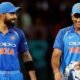 virat and dhoni in action mode