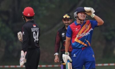 Mongolia Collapse for 10 Runs, Bharadwaj Leads Singapore to Victory