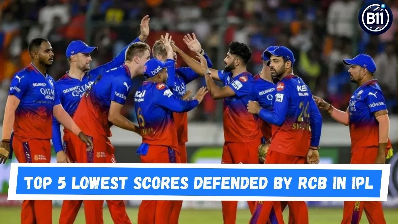 Top 5 Lowest Scores Defended by RCB in IPL