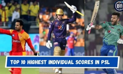 Top 10 Highest Individual Scores in PSL