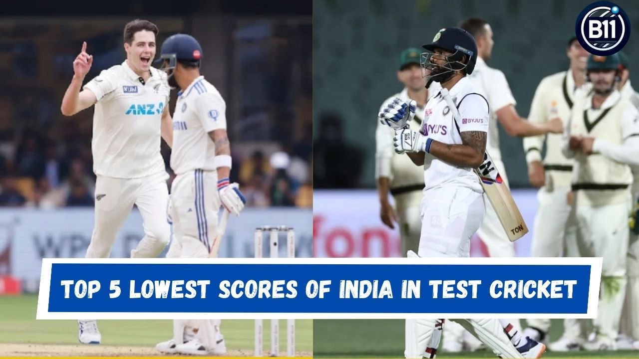 Top 5 Lowest Scores of India In Test Cricket