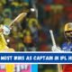 Top 10 Most Wins as Captain in IPL History