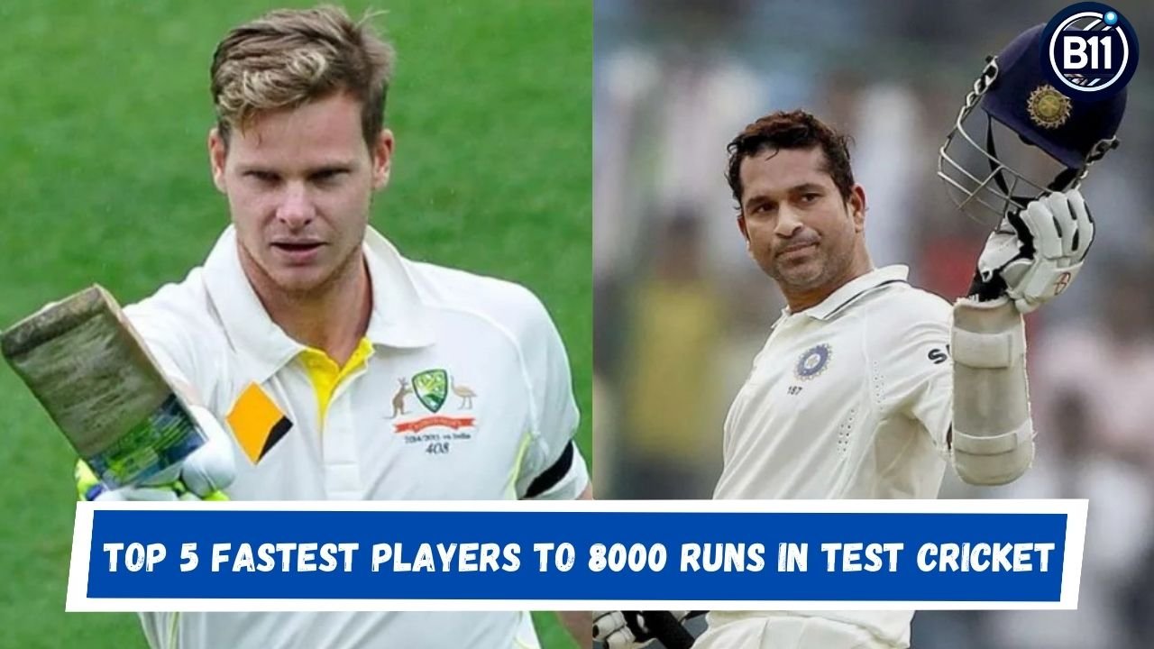 Top 5 Fastest Players to 8000 Runs in Test Cricket