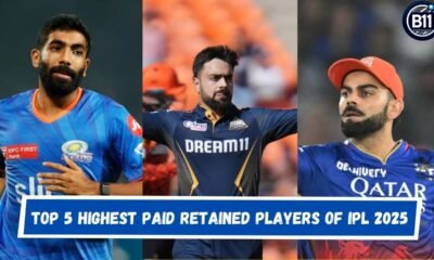 Top 5 Highest Paid Retained Players of IPL 2025