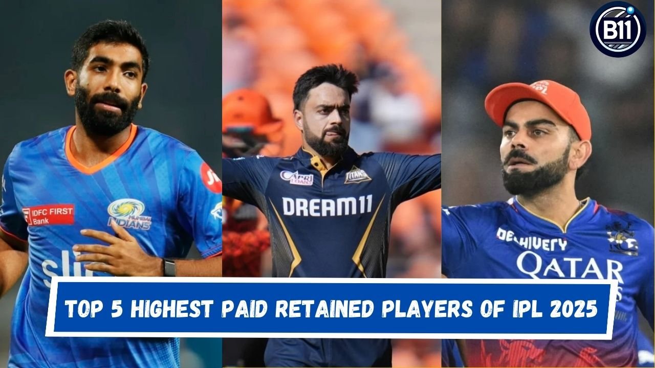 Top 5 Highest Paid Retained Players of IPL 2025